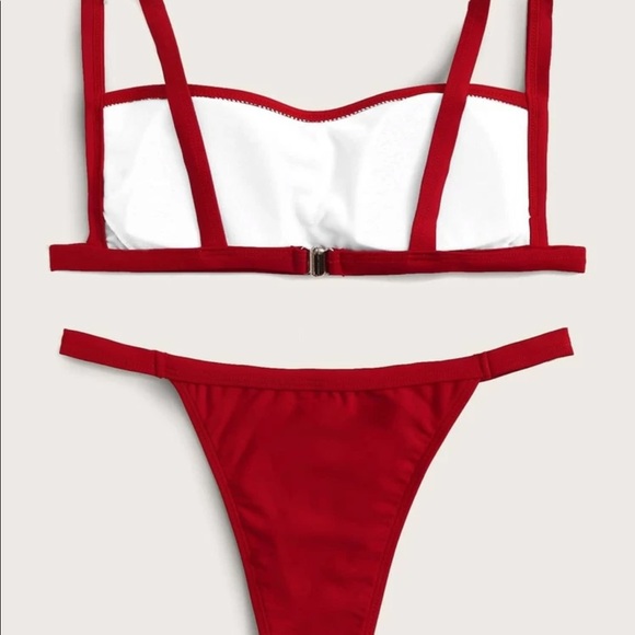 Red Two Piece Bikini - Picture 2 of 2